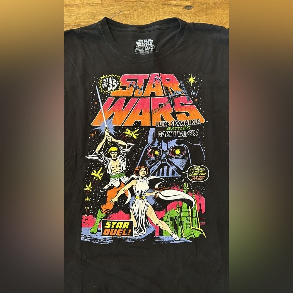 Men’s Star Wars Black Graphic T-Shirt Size 2XL - Picture 5 of 5